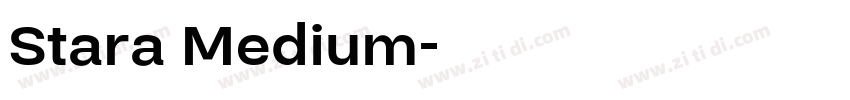 Stara Medium字体转换